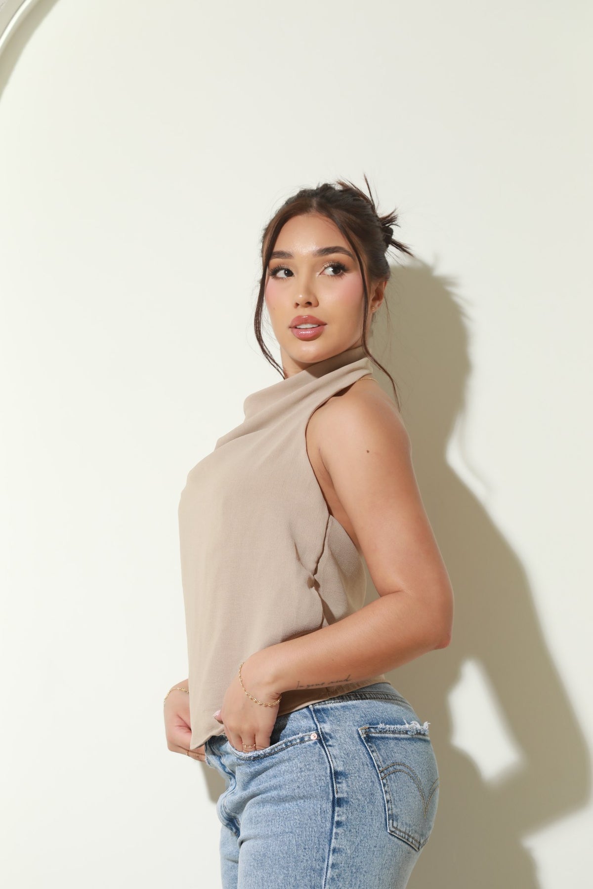 Blusa Mia Caqui