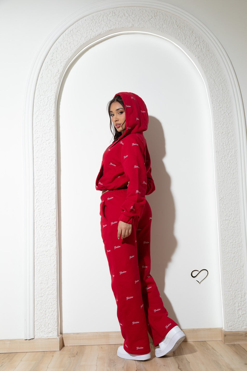 Conjunto Goddess Ruby Rojo