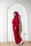 Conjunto Goddess Ruby Rojo