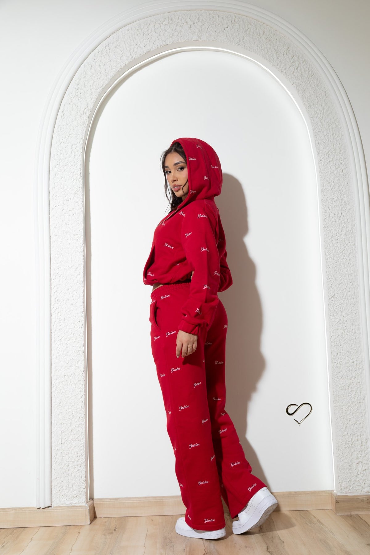 Conjunto Goddess Ruby Rojo