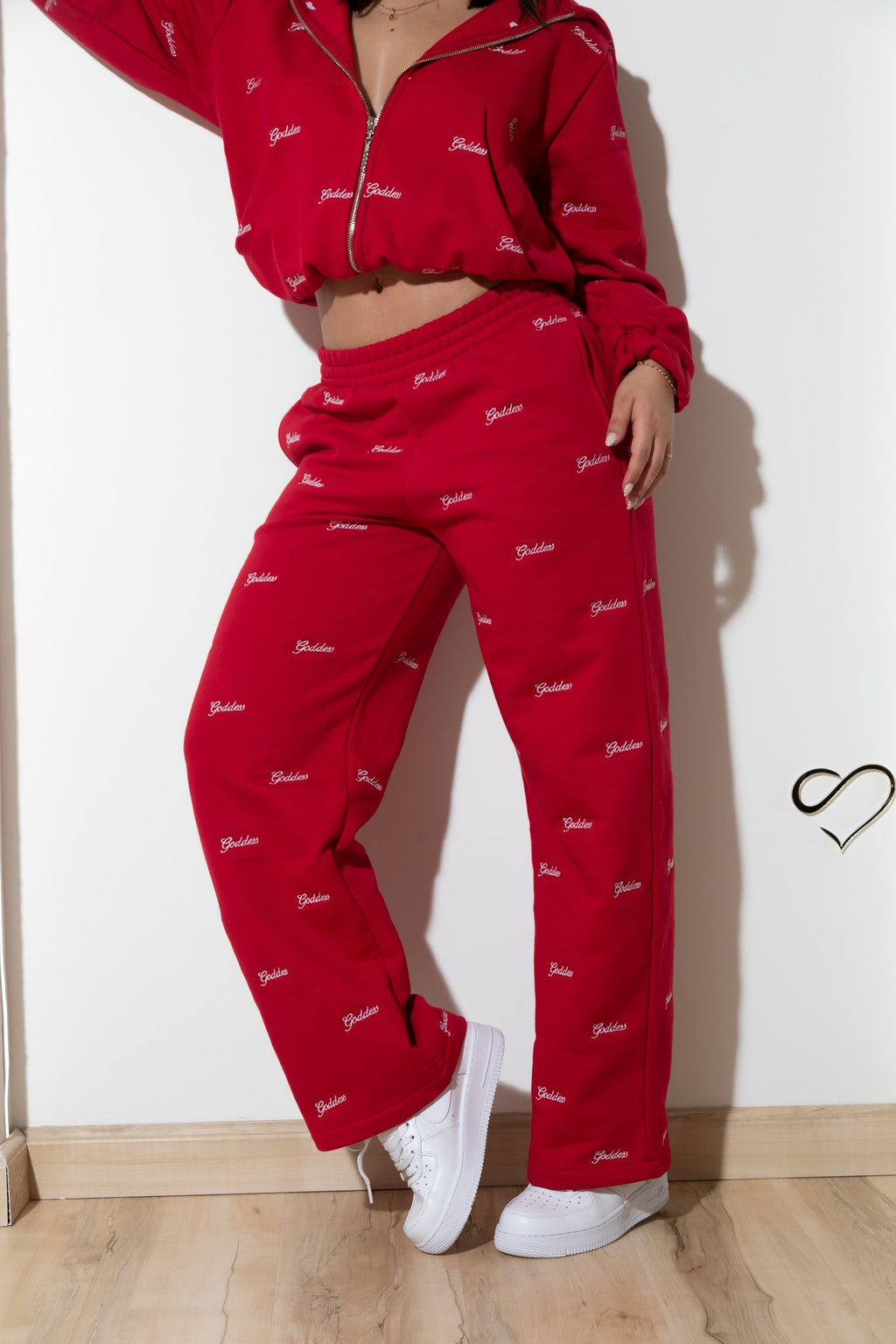 Conjunto Goddess Ruby Rojo