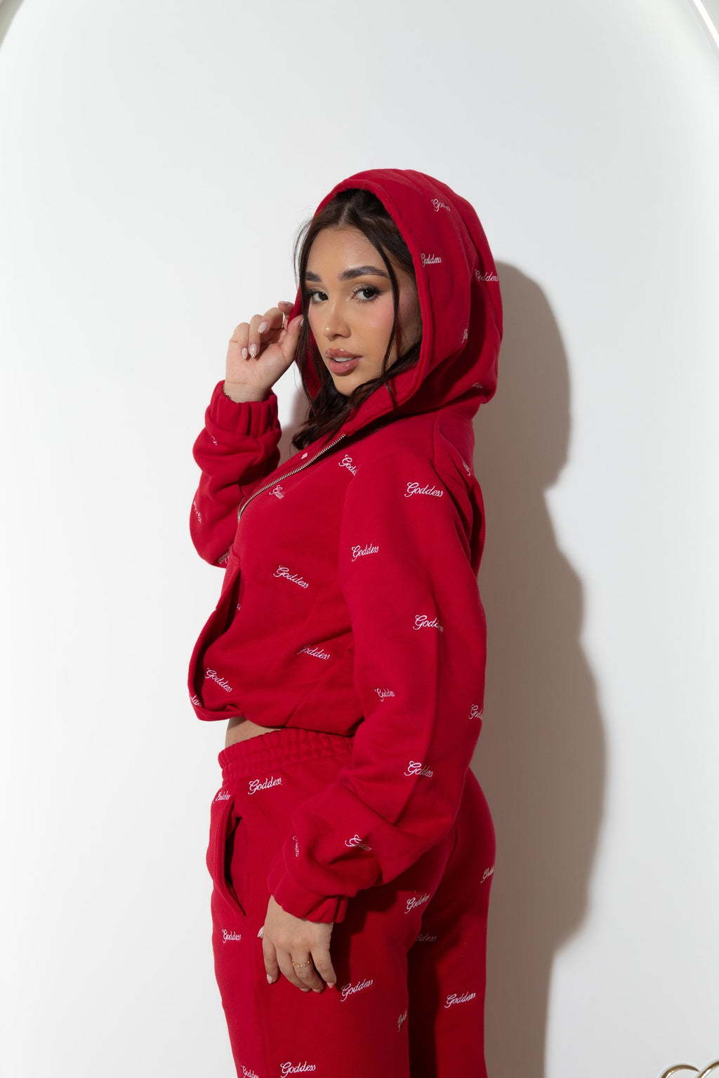 Conjunto Goddess Ruby Rojo