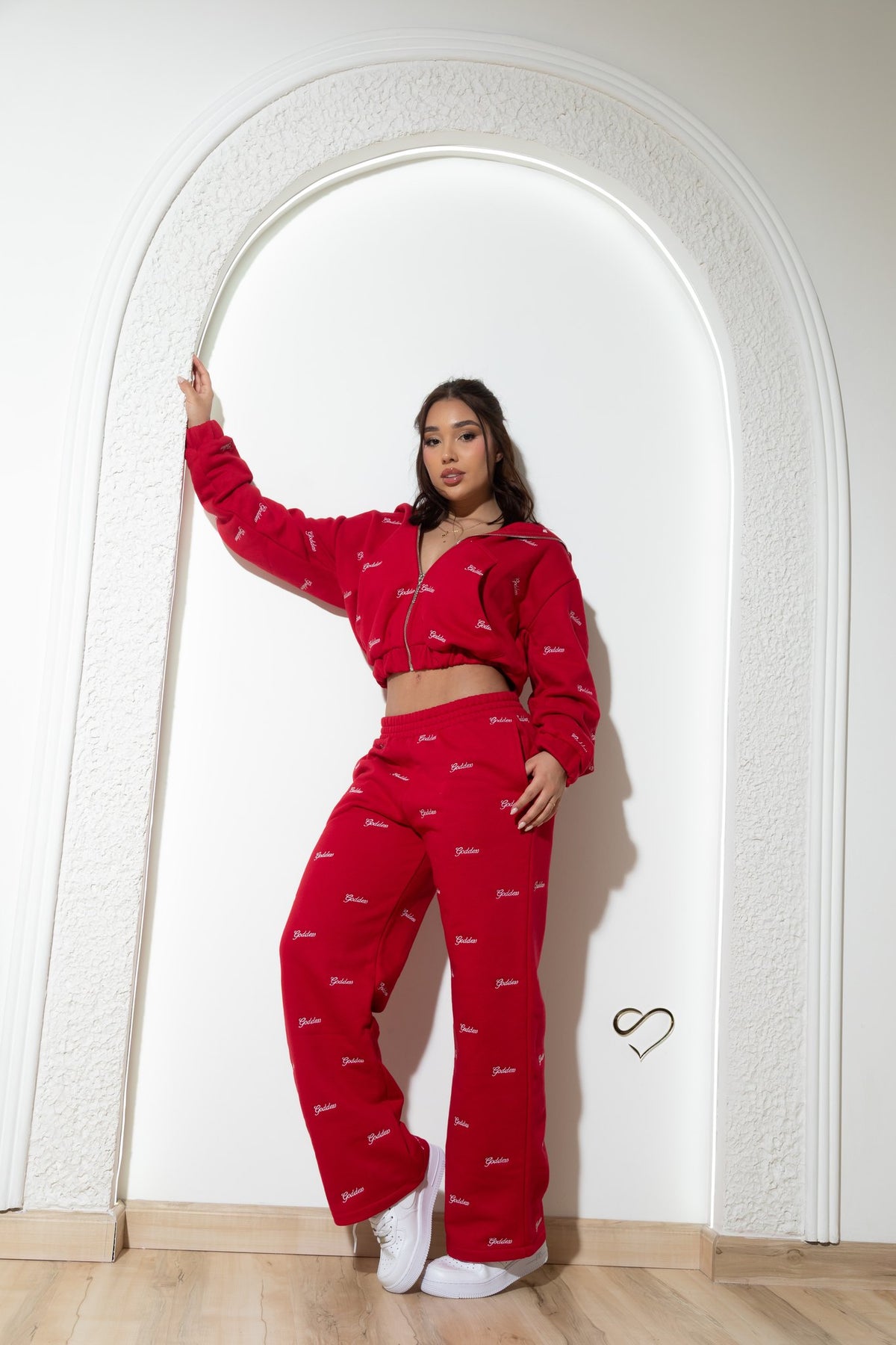 Conjunto Goddess Ruby Rojo