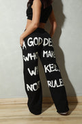 Sudadera Estampado Goddess Negro